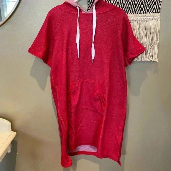 MARC NEW YORK PAJAMA DRESS RED/PINK M NWT - Picture 1 of 6